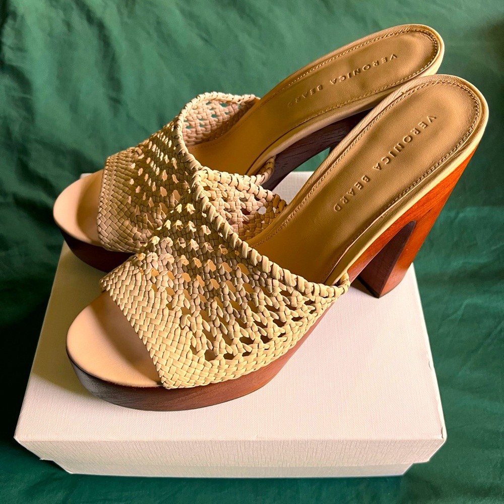 COPY - Guadalupe Platform Sandals by Veronica Beard. - Picture 4 of 9